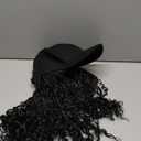 GUOJIAN Goddess Box Braiding Baseball Cap Wig Bohemian Curly Ends Box Braids Hat with Braided Hair Extensions for Black White Women Synthetic Braids Hat Wig with Hair Attached (16inch, 1B)