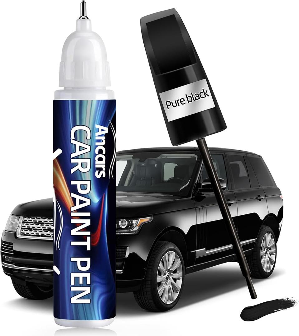 Touch Up Paint For Cars,Black Car Paint Scratch Repair, 2-in-1 Automotive Touch up Car Paint Pen,Quick & Easy Auto Car Paint Scratch Repair,Car Touch Up Paint Pen 0.4 Fl Oz-Black