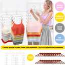 2 Pack Tank Top Hanger Space Saving, 360 Rotating Closet Organizers and Storage, 6 Tier Metal Bra Organizer with 24 Hanging Hooks, Small Space Solutions, RV Apartment College Dorm Room Essentials