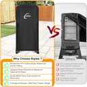Kipiea 600D Heavy Duty Vertical Smoker Cover for Pit Boss 3-Series Electric Smoker, Waterproof BBQ Grill Cover with Windproof Buckles, UV Resistant, No Tear, No Fading