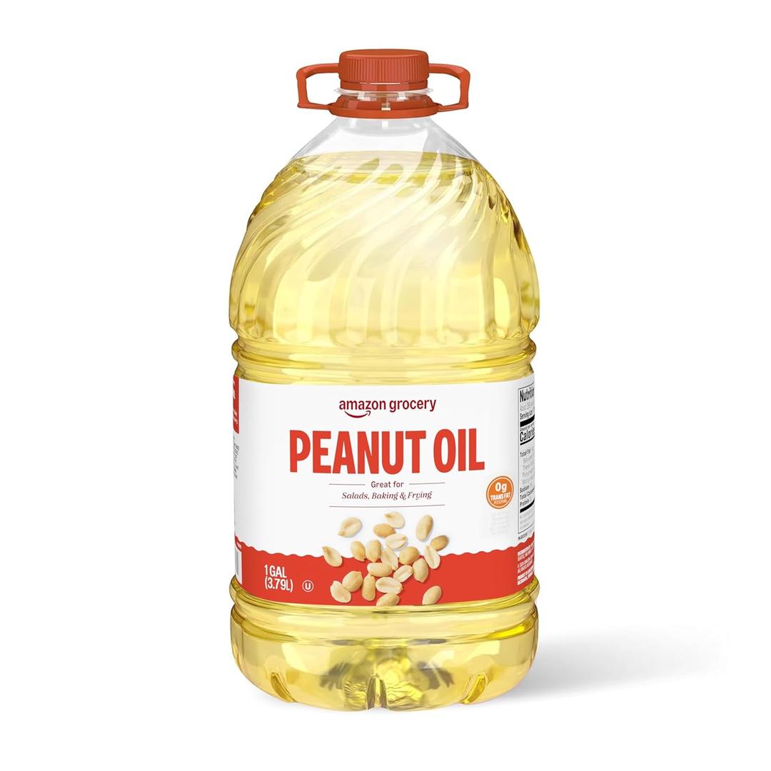 Amazon Grocery, Peanut Oil, 128 Fl Oz (EXP 12/01/27)