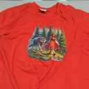 Little Red Riding Hood Stalked by Wolf Halloween Costume T-Shirt