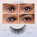 Velour Effortless Self Adhesive Eyelashes (2-Pack), Reusable Pre Glued Strip Lashes, No Trim Needed Lash Strips, Press On Eyelashes No Glue Needed, Lightweight Adhesive Eyelash Strips