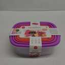 Kroger Core Plastic Food Storage Rectangle Bowl Set 14 Piece