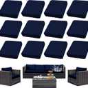 Outdoor Cushion Covers Set,12PCS Patio Furniture Couch Seat Slipcovers, Replacement for Sofa Sectional Chair(CoverOnly)
