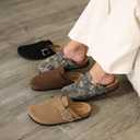 MIA Women's Carin Closed Toe Buckle Clogs, Taupe, Size 7
