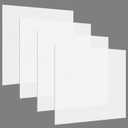 Pushglossy 4 Pack 22.5" x 22.5" x 0.08" Frosted Fluorescent Light Diffuser Panels, Translucent Polystyrene Sheet Replacement for 2x2ft Drop Ceiling Lights for Classroom Office Home