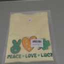 Kids St Patricks Day Shirt for Boys and Girls : Classic Crewneck Cotton Tees (2-7T) (US, Age, 6 Years, 7 Years, Apricot Peace Love Luck)