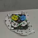 Tommee Tippee Ultra-Light Silicone Pacifier, 6-18 Months, Symmetrical One-Piece Design, BPA-Free Silicone Binkies, Clear/Blue/Yellow, Pack of 4