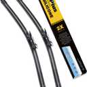 5 PLUS® Silicone Windshield Wipers 28 and 28 Inch Replacement, Size: 28"+28"(Pinch Tab)