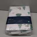 Sheet Set King Size 4PC Printed Bed Sheets Fawn Christmas Tree Soft Microfiber 15Deep Pocket Sheet Set, Easy Care, Breathable, Wrinkle Free, Machine Washable Bed Set