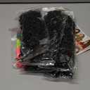 Yanky Twist Crochet Hair Pre Looped & Twisted 8 Inch Spring Mini Passion Twist Hair Extensions for Women Black 7 Packs Synthetic Hair with Curly Ends, 1B