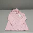 Girls Long Sleeve Shirt UPF50+ Lightweight Hoodie Thin Active Tee Workout Running Pullover Top with Thumb Hole ( 5-6y, blush pink )