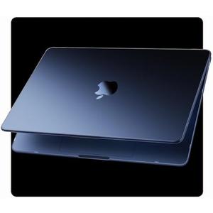 Soonjet for MacBook Air 15 inch Case | M4 M3 M2 2025 2024 2023 | 100% Match Official Color | Closes Seamlessly | Ultra Thin Armor | Hard Shell Laptop Cover | A3241 A3114 A2941 | Midnight Clear