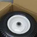 Parts Camp 13x5.00-6 Tire and Wheel Pneumatic Lawn Mower Tires with 3/4" Bearing and 3" to 4.5" Centered Hub, for 13x5x6 Riding Mowers (2 Packs)