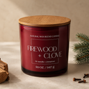 Natural Wax Blend Candle Firewood + Clove (50oz)