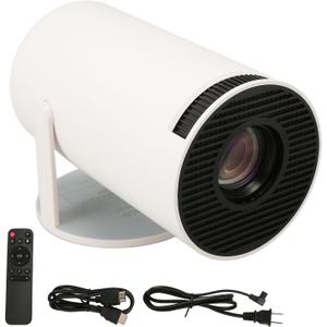 Vikye 5G WiFi6 MiniProjector with 1080P Resolution, Auto Focus, and WiFi6 Technology for PC (US Plug)