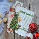 10 x Christmas Card for Cat Dad Owners Lovers, Christmas Card from Cat with Envelope and Seal, Funny Cat Christmas Card, Cat Dad Christmas Gift, Cat Daddy Cards