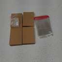 Earring Display Cards with 100 Pcs Earring Holder Cards 200 Pcs Earring Backs and 100 Jewelry Packaging for Earrings Necklace Jewelry Bags 3.5x2.4 Inches (Brown)