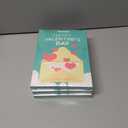 3 x 36 Pack Valentines Day Cards for Kids School  Adorable Die-Cut Animal & Food Classroom Valentines with Pink Envelopes & Stickers, 9 Cute Designs for Boys, Girls & Teachers