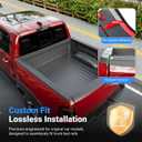 5.7FT Truck Bed Rail Caps Compatible with 2019-2026 Dodge Ram 1500 Tailgate Molding Cap TPE Bed Side Rail Cover Protector Replacement for 2019-2026 Dodge Ram 1500 Accessories