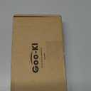 Goo-Ki 6 Pack Zinc Alloy Drawer Knobs with Oval Backplate-0.94 Inch (24mm) Dia Brushed Gold Cabinet Knob in Modern Style