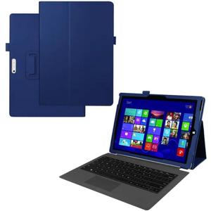 Tablet Cover for Microsoft Surface Pro 3rd 4th 5th 6th 7th Gen 12.3"(2014 2015 2017 2018 2019 Release), Ultra Slim Folio Stand Leather Case for Microsoft Surface Pro 3/4/5/6/7 (Dark Blue)