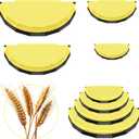 4 Pack Tortilla Sealers, 4-In-1 10"+8"+6"+4" Flour Tortilla Crimper, Quesadilla Maker, Tortilla Press - Make Tacos, Crumpet, Calzones, Burritos - Environmentally Friendly Biodegradable Material (Yellow and black)