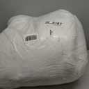 MIULEE 26x26 Euro Pillow Inserts,Set of 2 Down Feather Throw Pillows for Couch Sofa Bed, Decorative Fluffy Throw Pillow Inserts Cotton Fabric,White