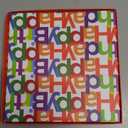 BIOBROWN Medium Birthday Gift Boxes with Lids for Presents, 9x9x9 Inches Colorful Block Design Collapsible Gift Box for Birthday, Baby Shower, Party