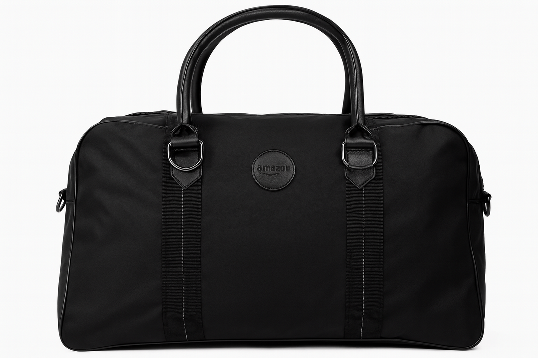 Large Capacity Travel Bag For Summer Lightweight Zipper Travel Bag Portable Sports Yoga Independent(Black) Pack Of 2