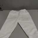 2T Youth Toddler Boys Baseball Pants - Kids Gilrs Tee Ball Softball Football Pants with Belt Loop UPF50+ (01-white)