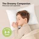 KeaBabies 2-Pack Toddler Pillows 2 Year Old to 5-13x18 Soft Organic Cotton Kids Pillow for Sleeping, Travel, School, Daycare, Nap, Toddler Bed, Machine Washable, Without Pillowcase (Soft White)