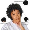 Short Afro Dreadlock Wig Twist Braids Wigs For Black Women Pixie Cut Afro Twists Dreadlocks Crochet Hair For Black Women (Natural Black)