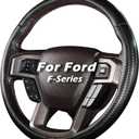 Steering Wheel Cover for Ford F150 2015-2020/F250 2017-2021/F350 2017-2021/F450 2017-2021/F550 2017-2021/Ford Expedition 2018-2021 Custom-fit Car Steering Wheel Cover for Ford Steering Wheel Protector