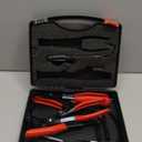 4PCS Long Reach Hose Clamp Pliers Tool Set - Flexible Wire Radiator Hose Clamp Remover for Automotive Coolant, Heater, Water Hose (8, Red)