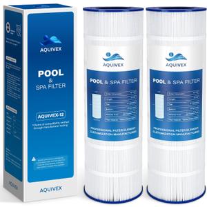CCRP150 Pool Filter Cartridge, Compatible with Pentair Clean & Clear 150, 160317, Pentair Clean and Clear RP 150, 160355, R173216, Pleatco PAP150, Filbur FC-0687, Unicel C-9415, 2 Pack