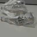 ANOEPUY Stocking Holders for Mantel, 4 PCS Mantle Garland HangerSnowman, Reindeer, Christmas Tree and Father Christmas Designs, with Non-Slip Base Hooks, Silver