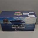 Snap Lock Rope Float – Patented No-Untie 2-Piece Split Ring Buoy – Heavy Duty Marine Grade Marker for Mooring, Crab Traps & Pool Divider Rope (Fits 3/8" to 1" Line)