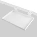 QJWDB Office Cubicle Shelf Hanging Storage Organizer Adjustable Hooks Cubicle Wall Corner Shelves Accessories for Work Decor (Large White)