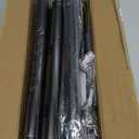 Black Long Curtain Rod Tension Shower Curtain Rods 30 to 120 inch Adjustable Spring Heavy Duty Rods for Bathroom Windows Outdoor No Drill No Slip Spliced and Telescopic Design