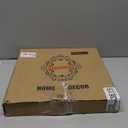 Round Pink Decorative Serving Tray with Handles, 13 Versatile Ottoman Tray for Coffee Table, Entertaining, Outdoor Patio, Living Room