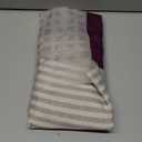 jinchan Striped Linen Kitchen Curtains 24 Inches Tier Curtains Farmhouse Modern Cafe Style Small Window Treatments Airy Light Filtering Rod Pocket for Living Room Bathroom 2 Panels Taupe Grey