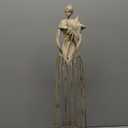 Antiqued Metal Garden Angel Statue with Star Wand, Indoor Outdoor Angel Yard Art Decor Lawn Patio Decorations Holiday Decor Garden Art (25.5" Height)