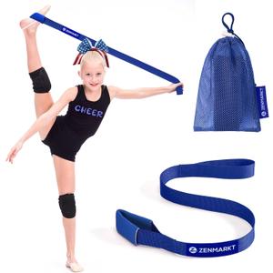 Stretching Strap for Cheer  Flexibility Stunt Strap for Cheerleaders  Durable Cheer Stretching Bands for Improved Flexibility, Range of Motion  Essential Cheer Accessories (Navy)
