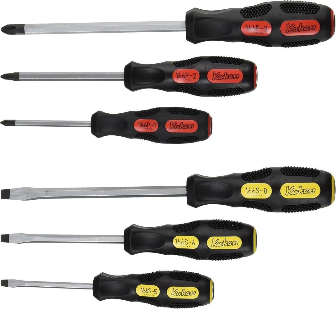 Through Blade Screwdriver Set, PH1-2-3/SL5 by Ko-ken USA