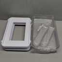 Delamu 2-Tier Multi-Purpose Bathroom Under Sink Organizers and Storage, Stackable Kitchen Pantry Organization, Pull Out Medicine Cabinet Organizer with Movable Dividers, White, 2 Pack