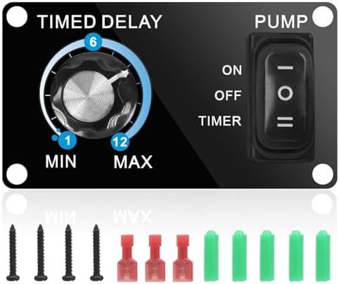 Livewell Timer Switch, Briidea Aerator Timer with Intelligent Timing Control, Waterproof and Corrosion-Resistance