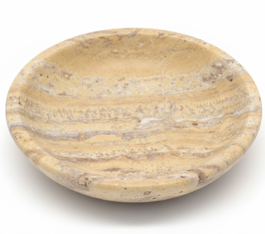 Small Natural Marble Jewelry Tray Key Plate Holder Dish Trinket Decor Catch All Bowl for Ring Earring Stone Gift for Women Daugther