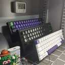 Yuxuanish Upgraded Acrylic Keyboard Display Stand Holder, 3Tier Mechanical Keyboard Collection Holders Thicker Stand Holder for Three Keyboards(Clear, 3-Tier)